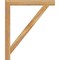 Ekena Millwork Traditional Block Rough Sawn Bracket, Western Red Cedar, 4"W x 40"D x 48"H BKT04X40X48TRA05RWR - alternate 4